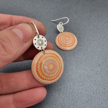 Earrings | Koorie Tales | Sunset Meeting | Silver Dotty Earrings